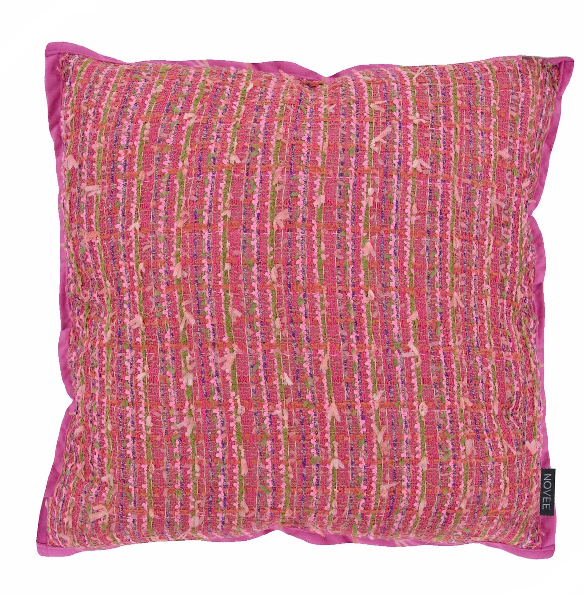 NOVÉE Sierkussen Velvet Allura | 45 x 45 cm | Fluweel / Polyester donkerroze 45x45