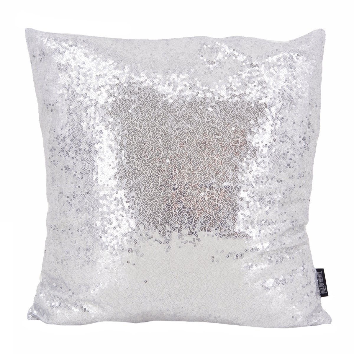 Gek op Kussens! Sierkussen Shiny Glitter Silver | 45 x 45 cm | Polyester Zilverkleurig