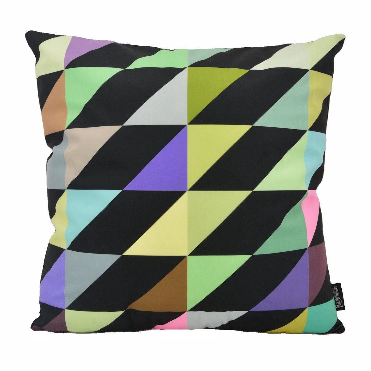 Gek op Kussens! Sierkussen Retro Graphic Style #3 | 45 x 45 cm | Katoen/Polyester Groen/Zwart