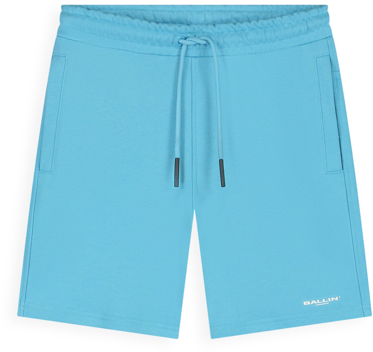 Ballin Amsterdam - Jongens Regular fit Shorts Sweat - Mid Blue - Maat 10