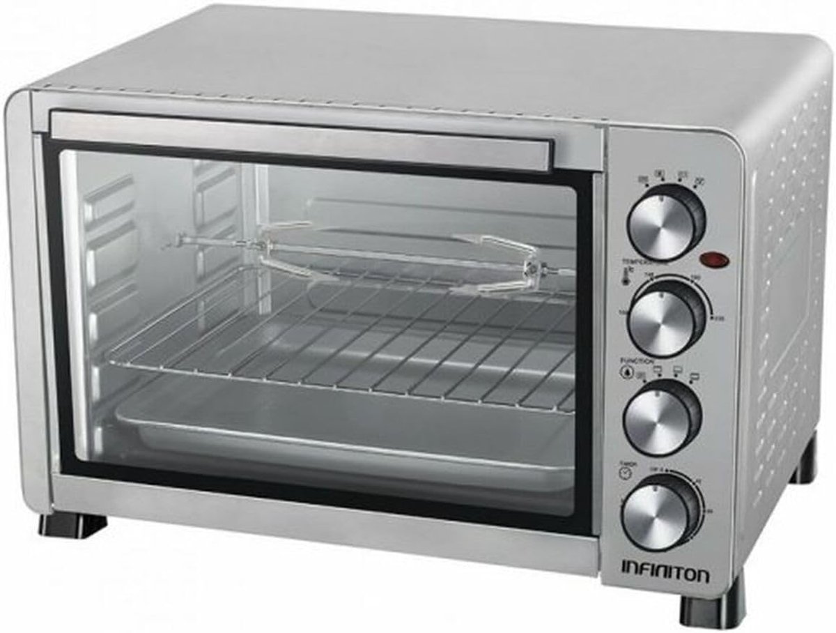 Convectieoven - Compacte oven - Keukenoven - 45 Liter capaciteit - 60.83 cm breed - Zilverkleurig