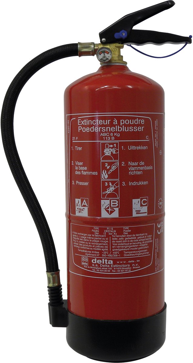 BELMIC Brandblusser 6kg a/b/c benor (voertuigen)