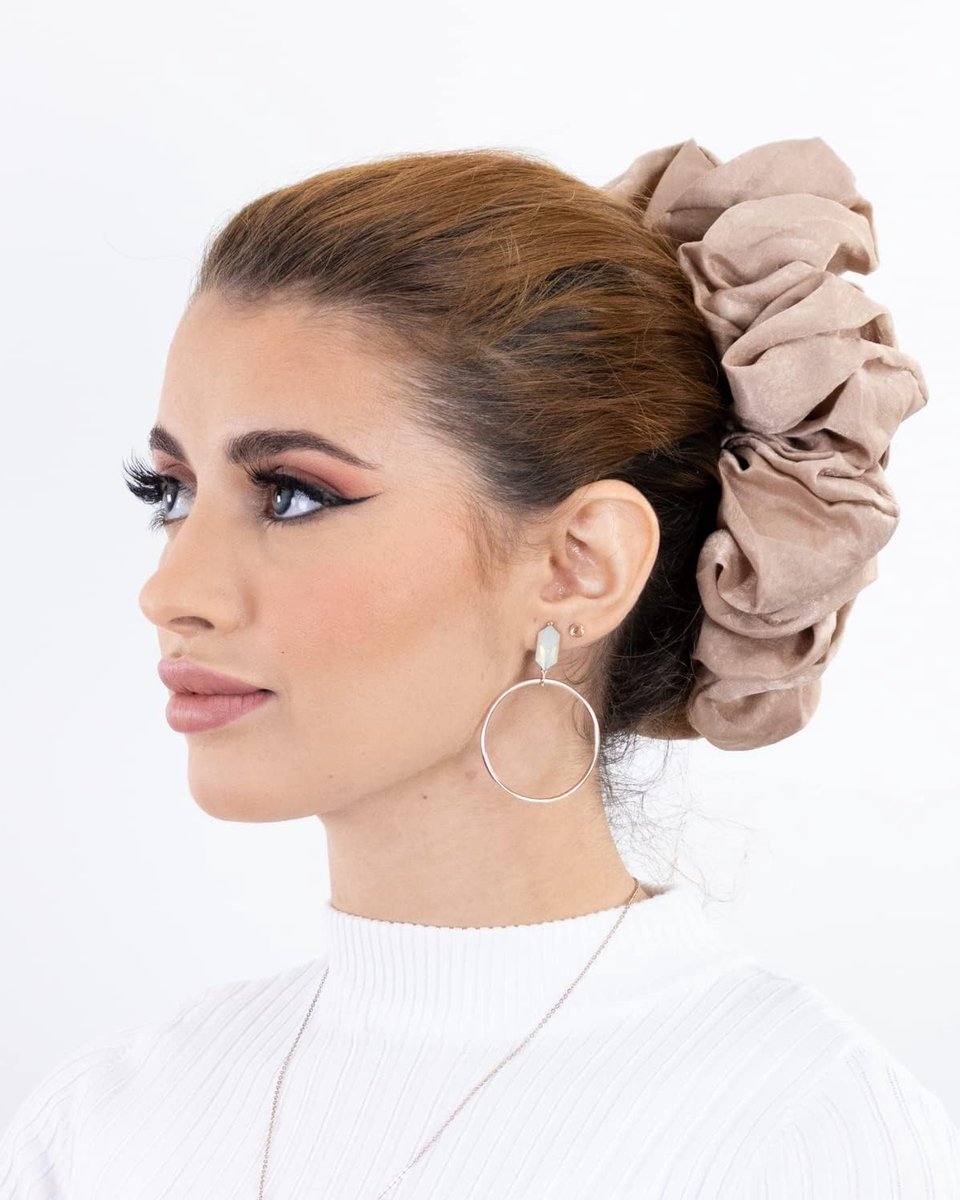 Satijnen Volumenizer - Onderkap - Volume Onder Hijab - Zacht Comfortabel - Eén Maat - Nude