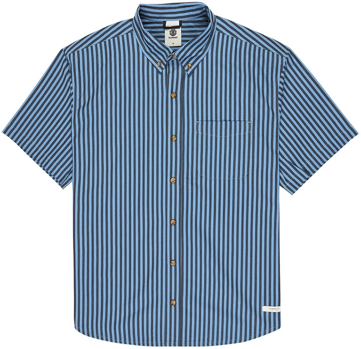 Element Elywt00196 Regular Fit Overhemd Met Korte Mouwen S Man Zwart