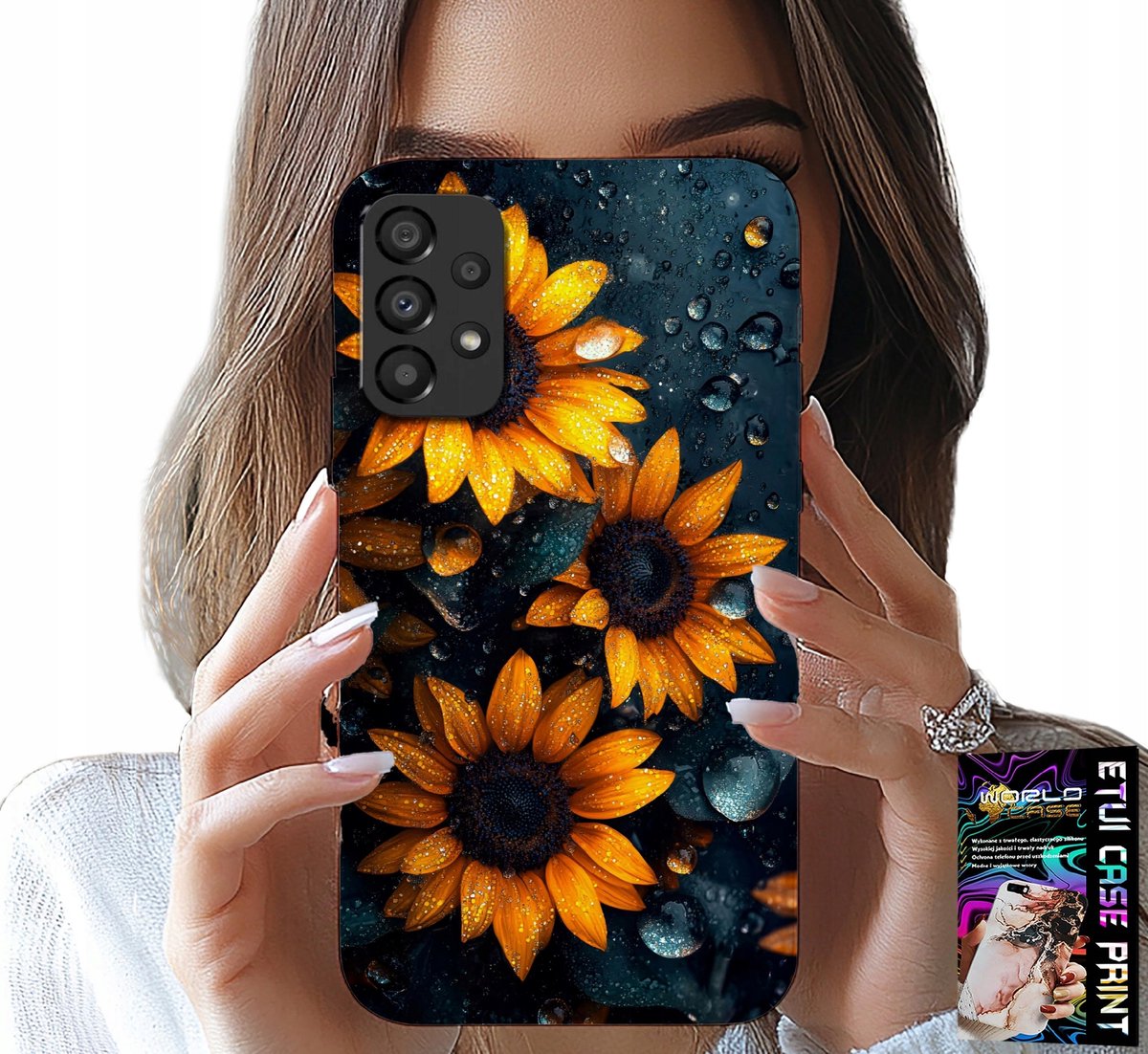 HOESJE VOOR SAMSUNG GALAXY A33 5G - ZONNEBLOEM, BLOEMENPATROON