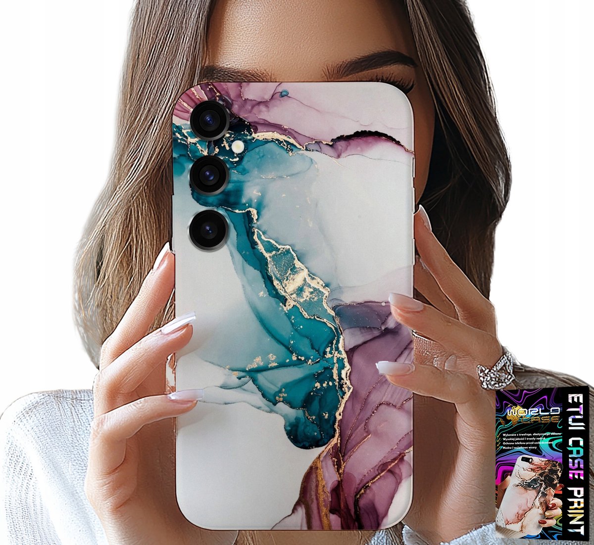 HOESJE VOOR SAMSUNG GALAXY A55 5G - ELEGANT MARMERMODIEUS VROUWELIJK HOESJE