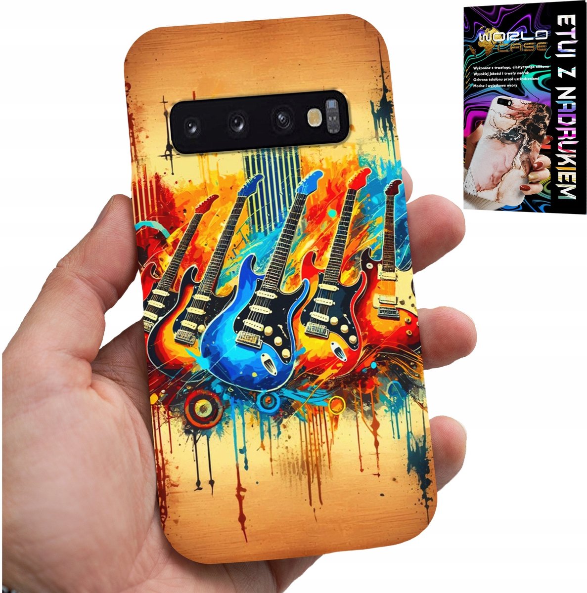 HOESJE VOOR SAMSUNG GALAXY S10 PLUS - ELEKTRISCHE GITAAR, ROCK AND ROLL, METAL