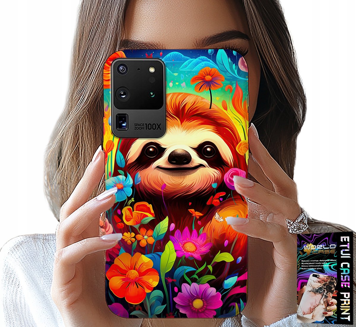 HOESJE VOOR SAMSUNG GALAXY S20 Ultra - KLEURRIJKE PATRONEN MET KOALA-DIEREN + FILM
