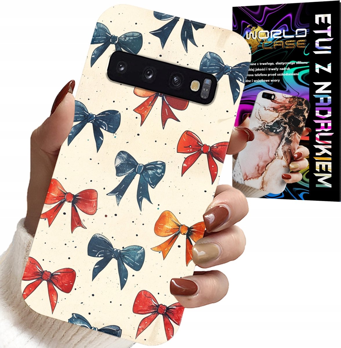 HOESJE VOOR SAMSUNG GALAXY S10 PLUS - KLEURRIJKE LINTEN MET MODIEUZE PATRONEN