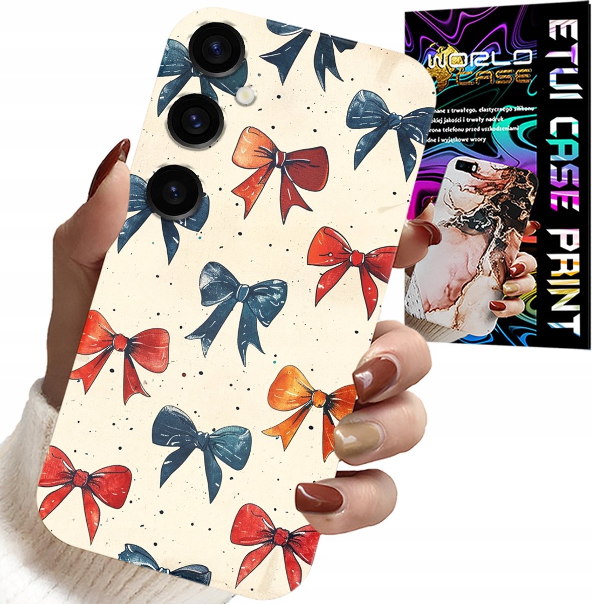 HOESJE VOOR SAMSUNG GALAXY S25 - KLEURRIJKE LINTEN MET MODIEUZE PATRONEN