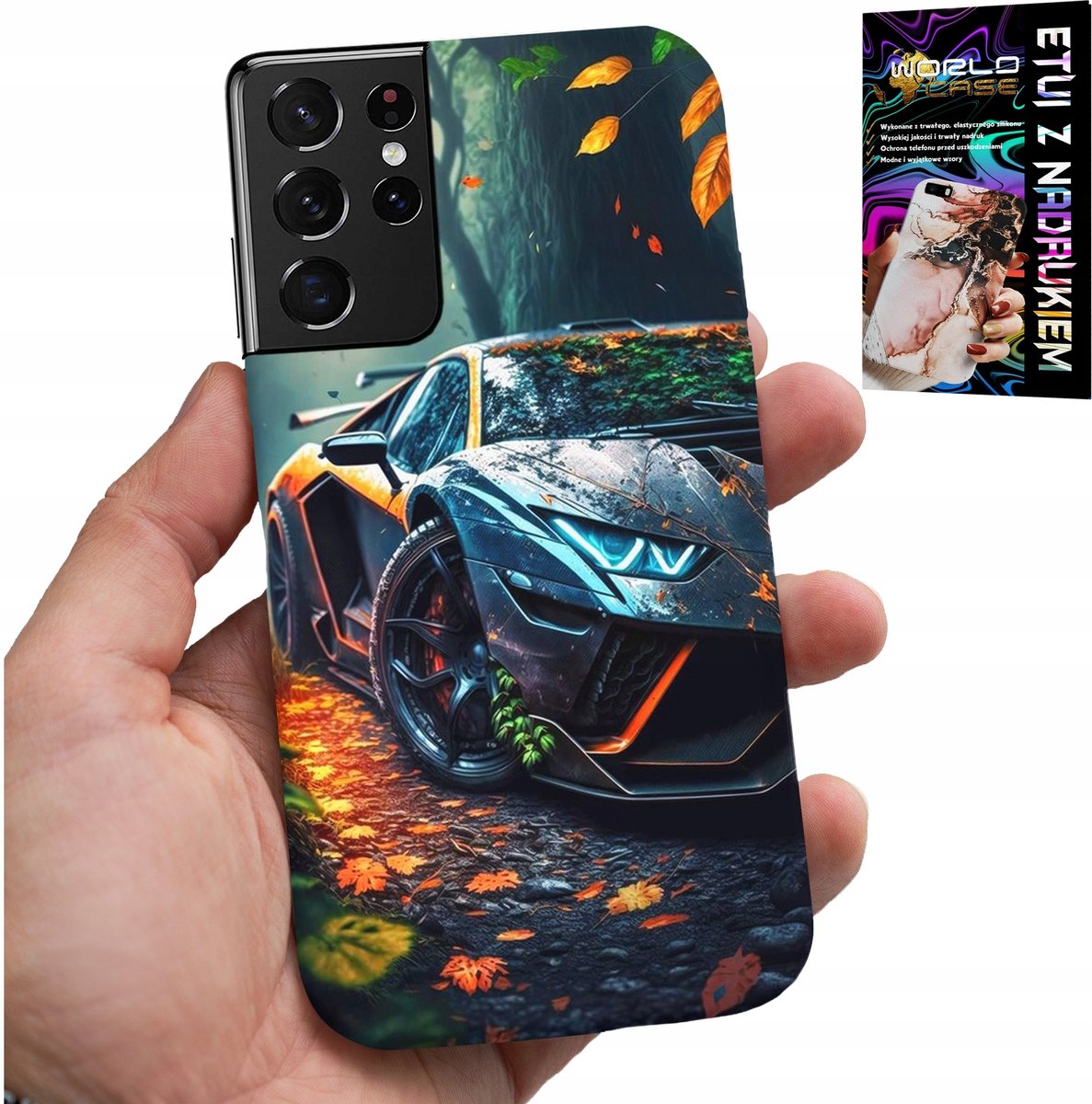 HOESJE VOOR SAMSUNG GALAXY S21 Ultra - LUXE AUTO'S SUPERCAR PATRONEN