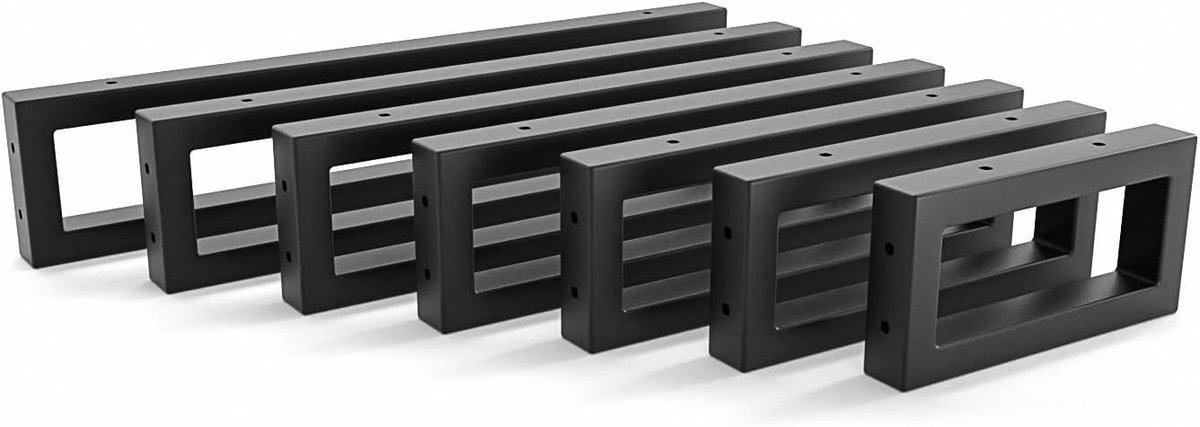 Wastafelhouder - Ondersteuning Plaat - Montage Badkamer - Onzichtbare Lasnaden - 40 cm Diep - Zwart