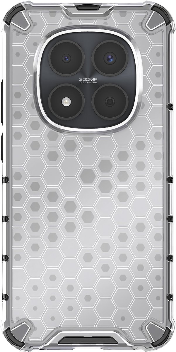 Avizar Hoesje voor Redmi Note 15 Pro 5G Versterkt met Honingraattextuur, Wit