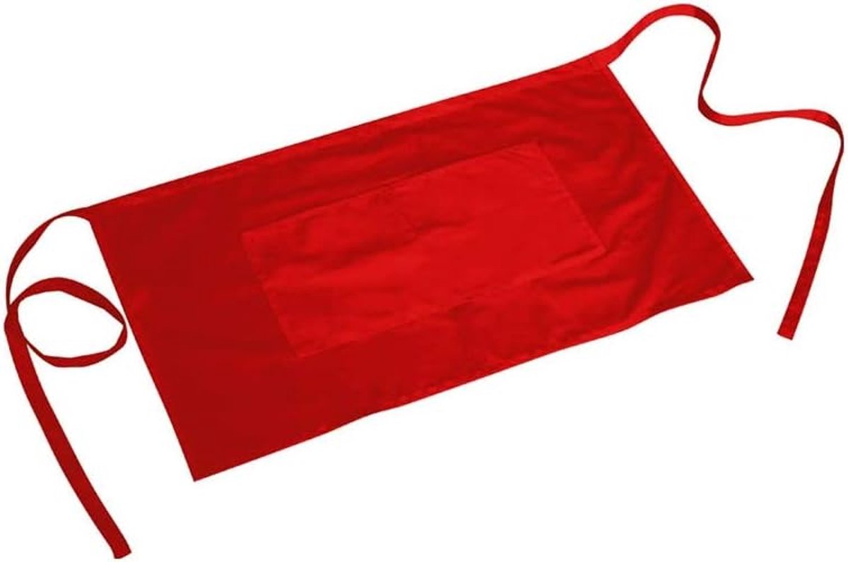 Kort Keukenschort - Schort met zak - Thuis bakken - Speciaal voor dames - 40 x 70 mm