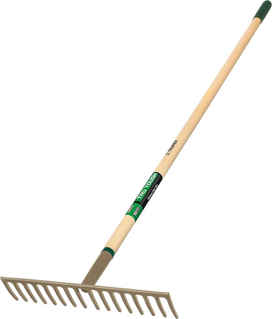 Tuinhark - Bladhark Tuin - Bladeren Verzamelen - Ergonomisch Handvat - 99.8 x 17.15 cm - Zwart Geel — afbeelding 2