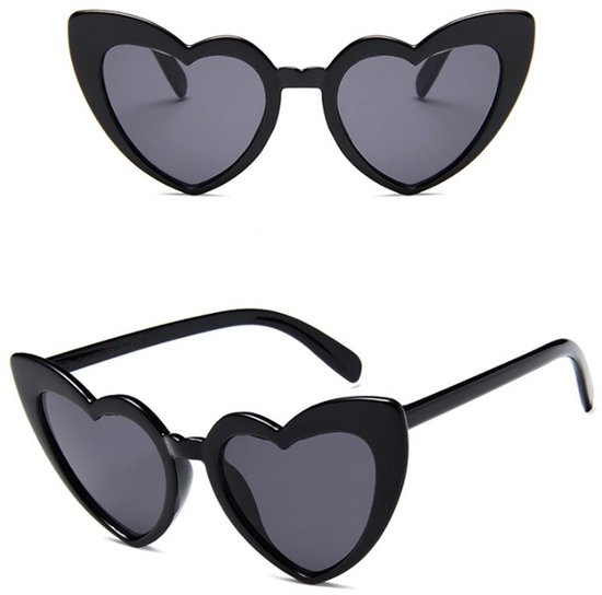 5x Bril hartjesvorm - Zonnebril - Heart shaped sunglasses - Carnaval - Verkleedkleding - Party glasses - Feestbril - Grappige/gekke bril - Zwart - Jonyx van Merkloos — afbeelding 4