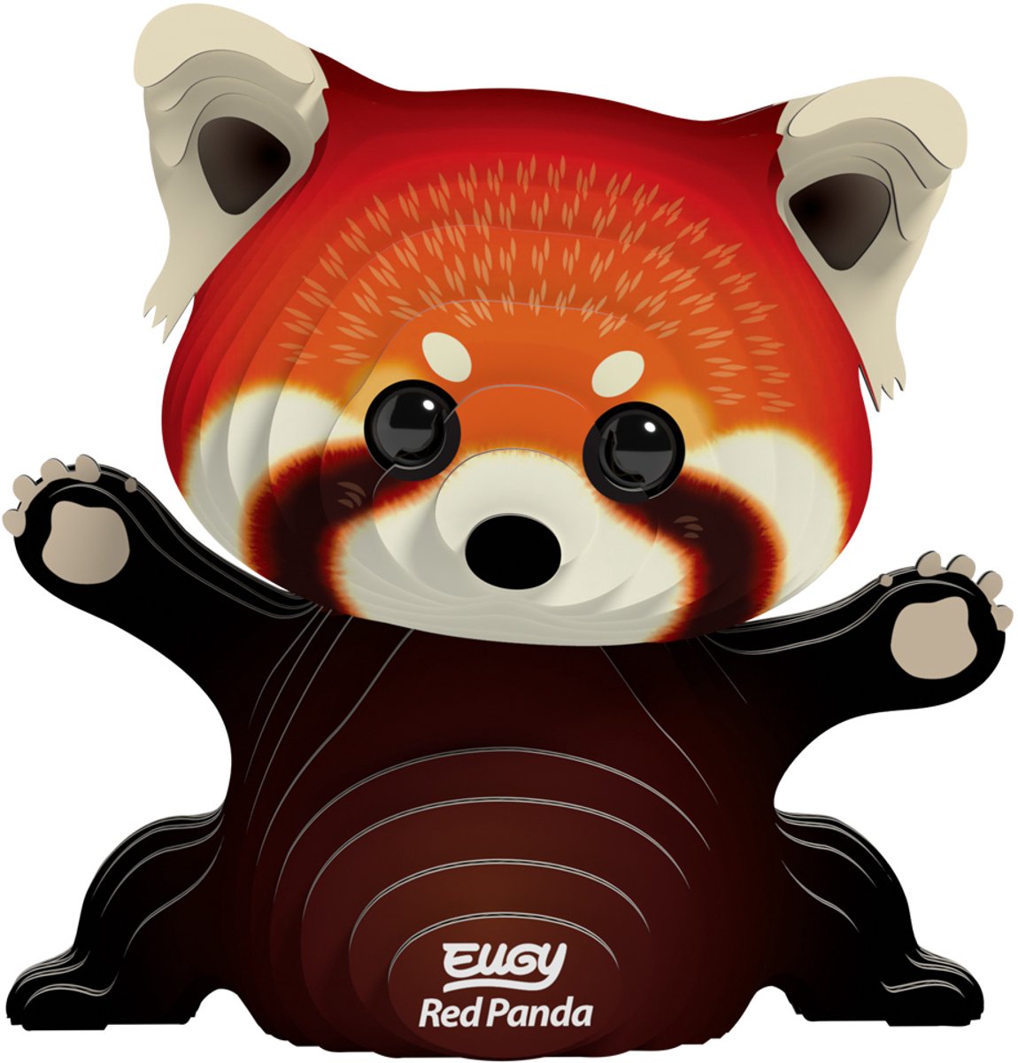 EUGY 3D Puzzel - Rode Panda - Wilde Dieren - Duurzaam - Verzamel Ze Allemaal - 6 Jaar — afbeelding 3