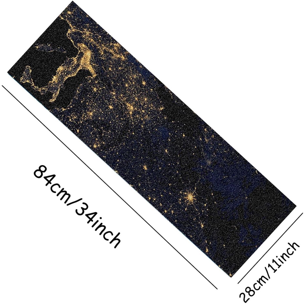 Skateboard Griptape voor Longboards en Stunt Skateboards - Antislip Schuurpapier met Hoge Slipweerstand, Skateboard Accessoires - Aarde Stijl.