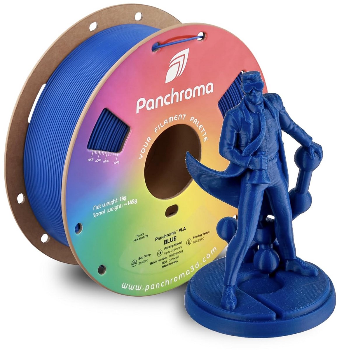 PLA 3D-printfilament 1,75 mm - 1 kg - Blauw voor FDM-printers