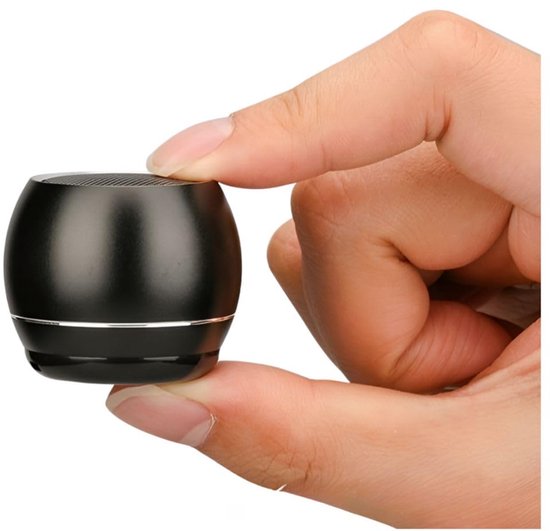 Mini Bluetooth luidsprekers 2 stuks, draagbaar, draadloos, True Wireless Stereo, zwart, compact, krachtig geluid
