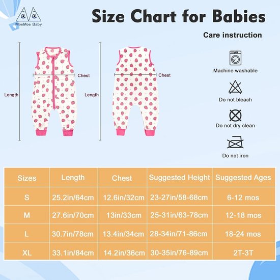 Fleece Slaapzak met Benen en Voeten voor Peuters en Baby's (1.0 TOG) — afbeelding 4