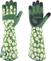Tuinhandschoenen Dames - Doornbestendig met Lange Ondermouw - Ademend & Touchscreen Geschikt - Voor Rozen Snoeien en Tuinieren - Met Polsverstelling