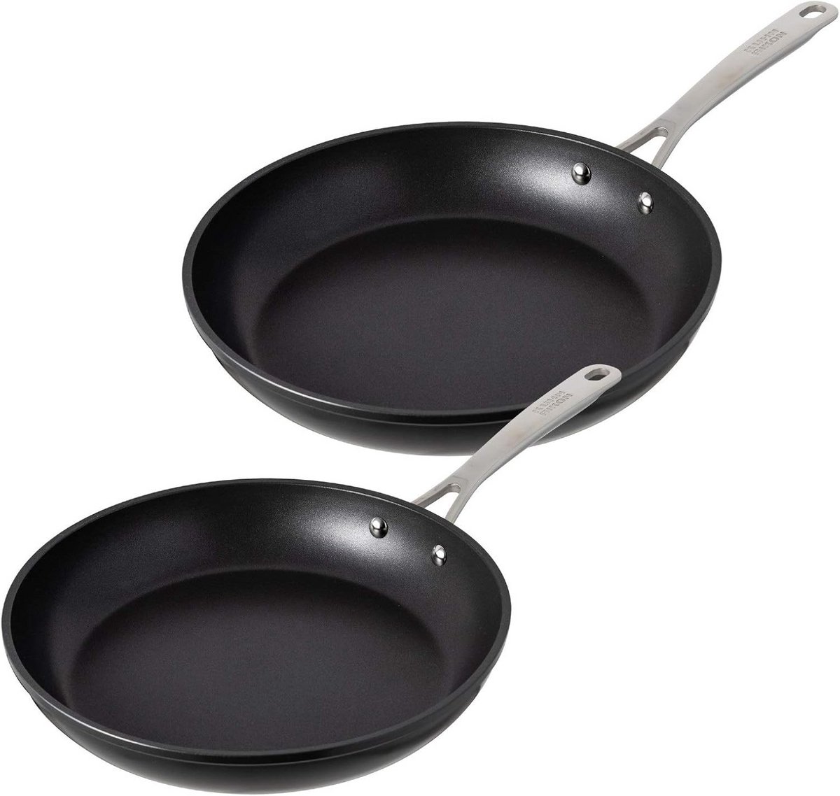 Set Koekenpannen 20 cm en 24 cm - Aluminium met Titanium Anti-Aanbaklaag