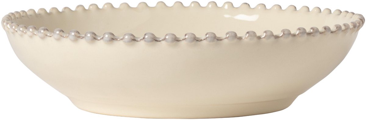 Costa Nova - Pearl - Diep bord - ⌀ 23 cm - Crème - Stoneware - Pastabord