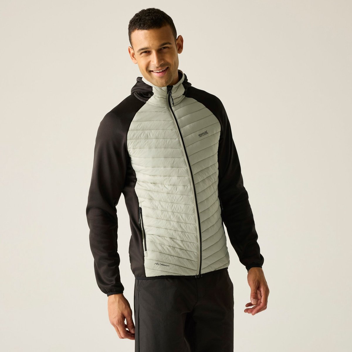 Heren Andreson Hybrid geïsoleerde jas met schotten Beige