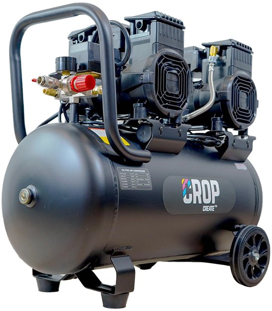 CROP Airflow MAX Olievrije Compressor 50 liter - 8 bar | bol