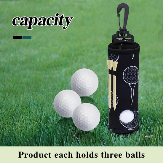 Waterdichte Mini Golftas voor 3 Ballen - Compacte & Lichte Golf Accessoire Tas voor Dames en Heren van Merkloos — afbeelding 4