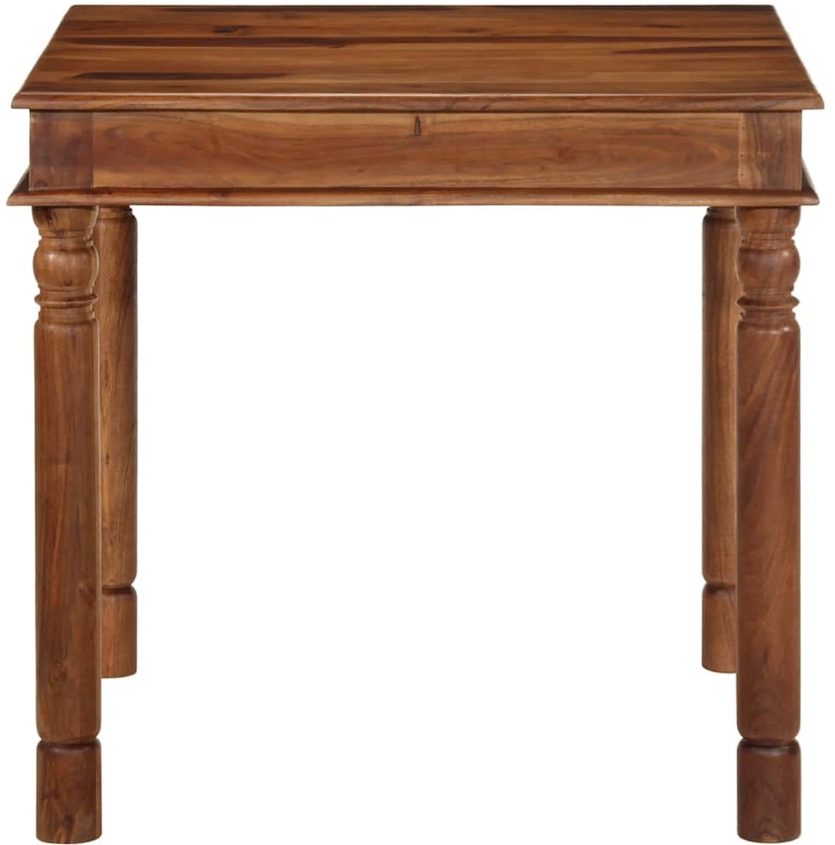 vidaXL Eettafel - 80x80x77 - cm - massief - acaciahout Bruin