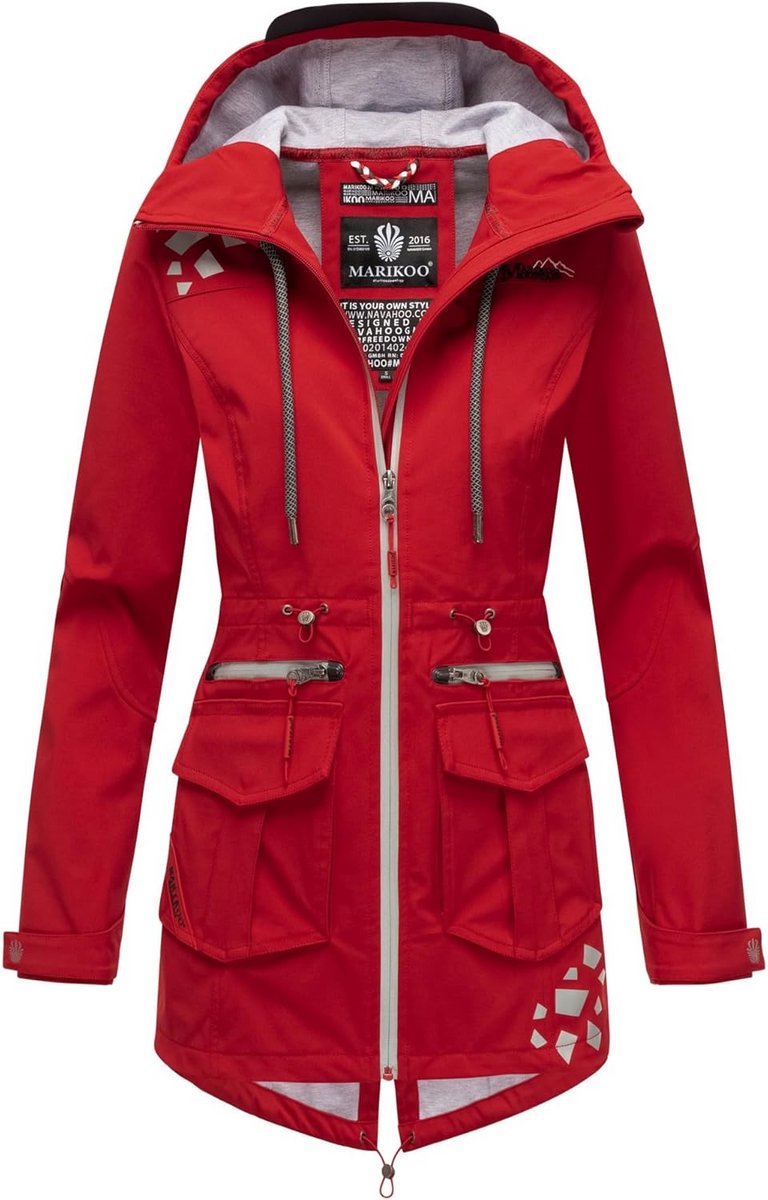 Functionele softshell damesjas met capuchon - Waterafstotend en winddicht