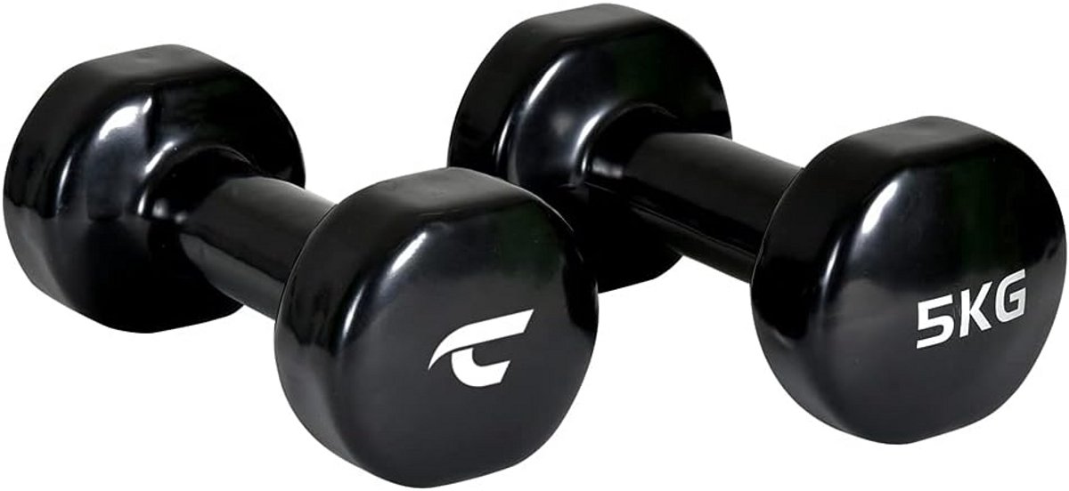 Halters Set 2 x 5 kg voor Krachttraining en Fitness