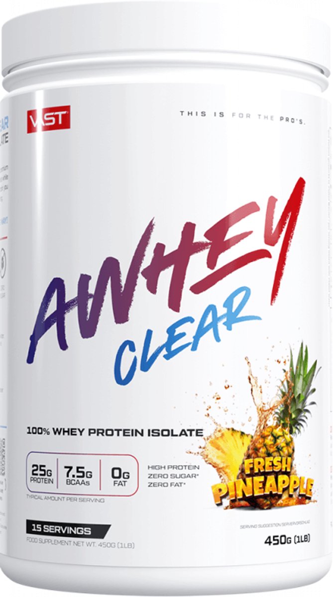 VAST AWhey Clear (450g) Fresh Pineapple - Eiwitten - Helder eiwit