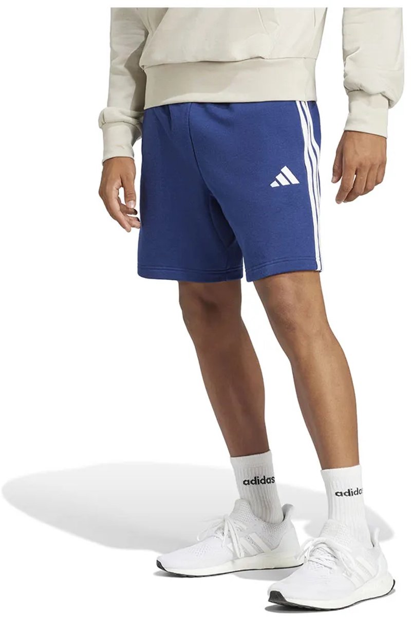 Adidas Essential 3 Stripes French Terry Korte Broek 4XL Regular Man Blauw