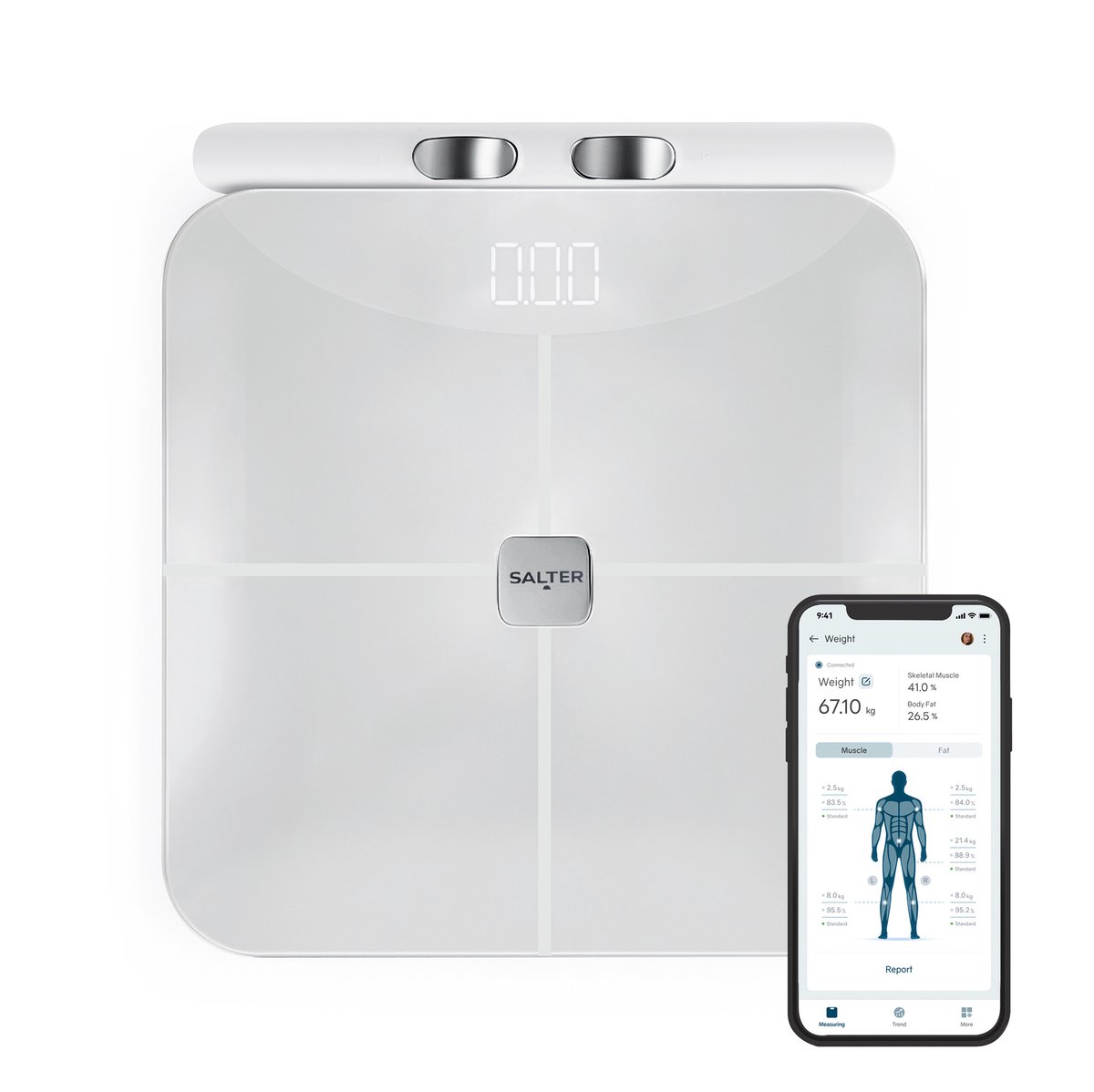Salter Body Insight Smart Weegschaal voor de Badkamer - 180kg