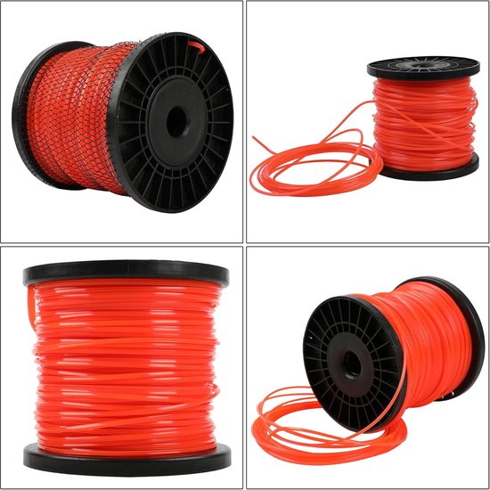 Grastrimmer Draad 4-Zijdig 2,4mm x 100m - Hoge Slijtvastheid — afbeelding 2