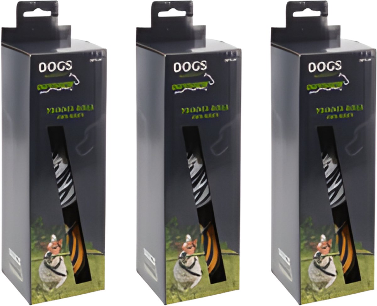 Pets Collection Hondenspeelgoed - 9x - tennisballen - rubber - 6,3 cm - luipaard / zebra / tijger - dierenprint