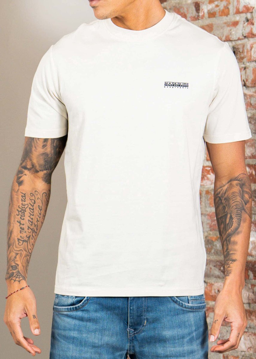 Napapijri T-Shirt S-Small Box Ss NP0A88TR Dimity-3XL Beige