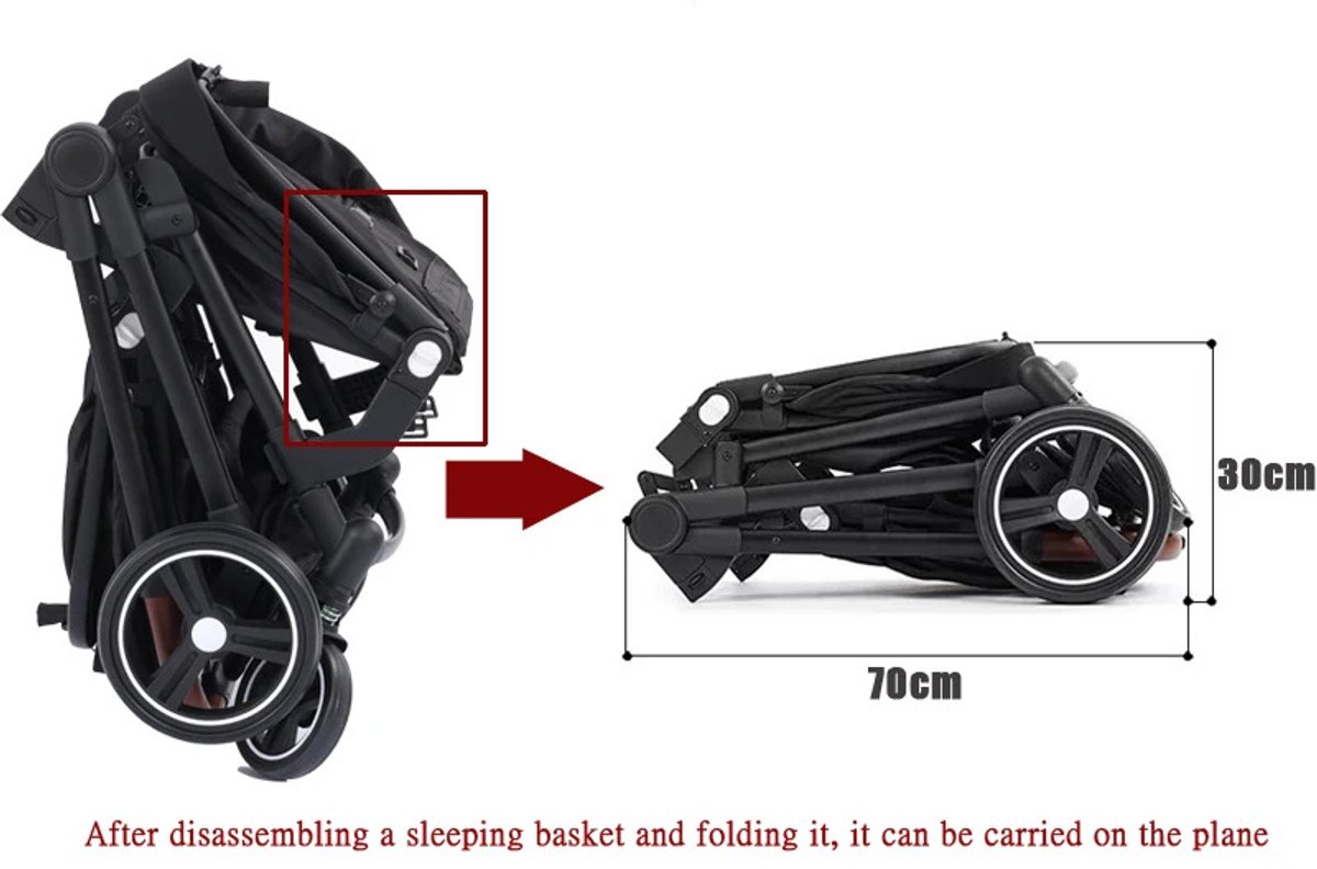 Shenzhen AiLian Duo Kinderwagen Opvouwbaar Lichtgrijs 2 Zitjes - afbeelding 3