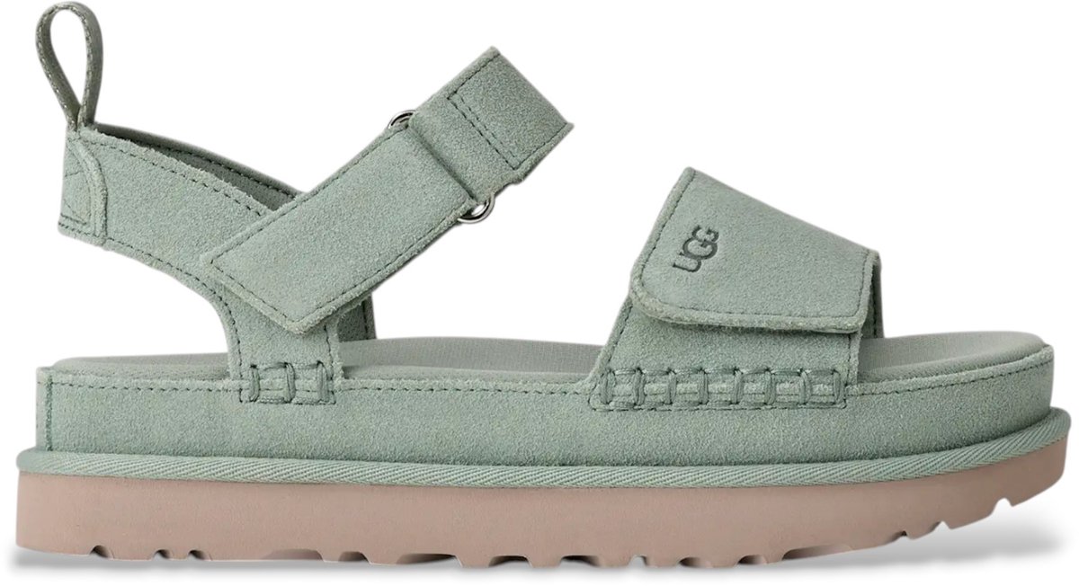 UGG Goldenstar aquamarijn leren sandalen