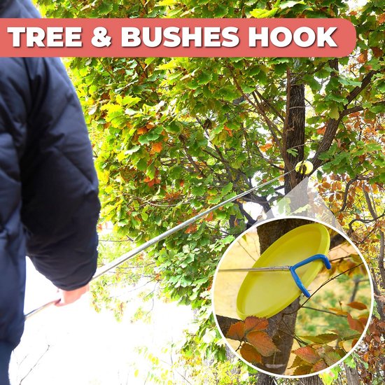 Telescopische Disc Golf Retriever Pole 4,9 m - Duurzaam Roestvrij Staal Met Draagtas — afbeelding 3