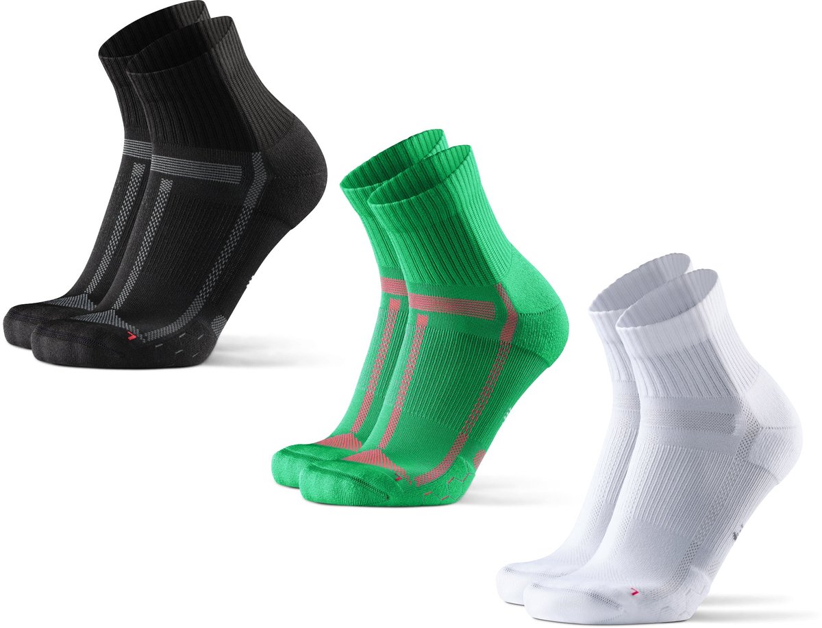 DANISH ENDURANCE Hardloopsokken voor Lange Afstanden, Kuitlengte, voor Mannen & Vrouwen, Unisex, 5 Paar, 35-38