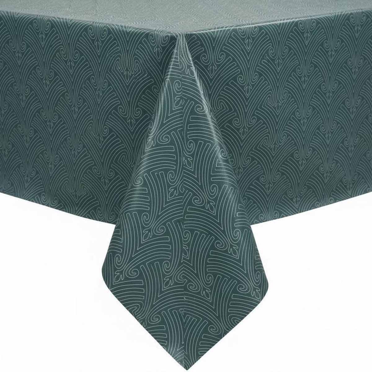 Protecttable - Tafelzeil Lijnenspel Groen 140x250cm - Tafelkleed Afwasbaar - Kunststof