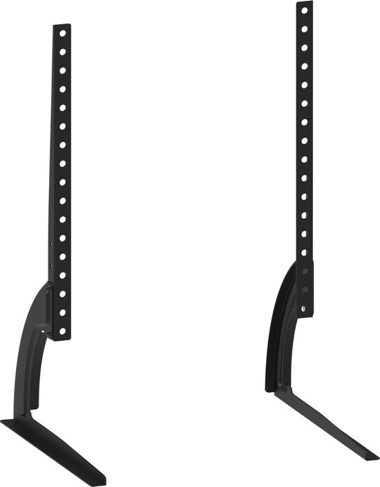 Cabletech Universele TV poten voor televisies van 27" tot 60" inch - Tafelstandaard Beugel voor TV - Zwart