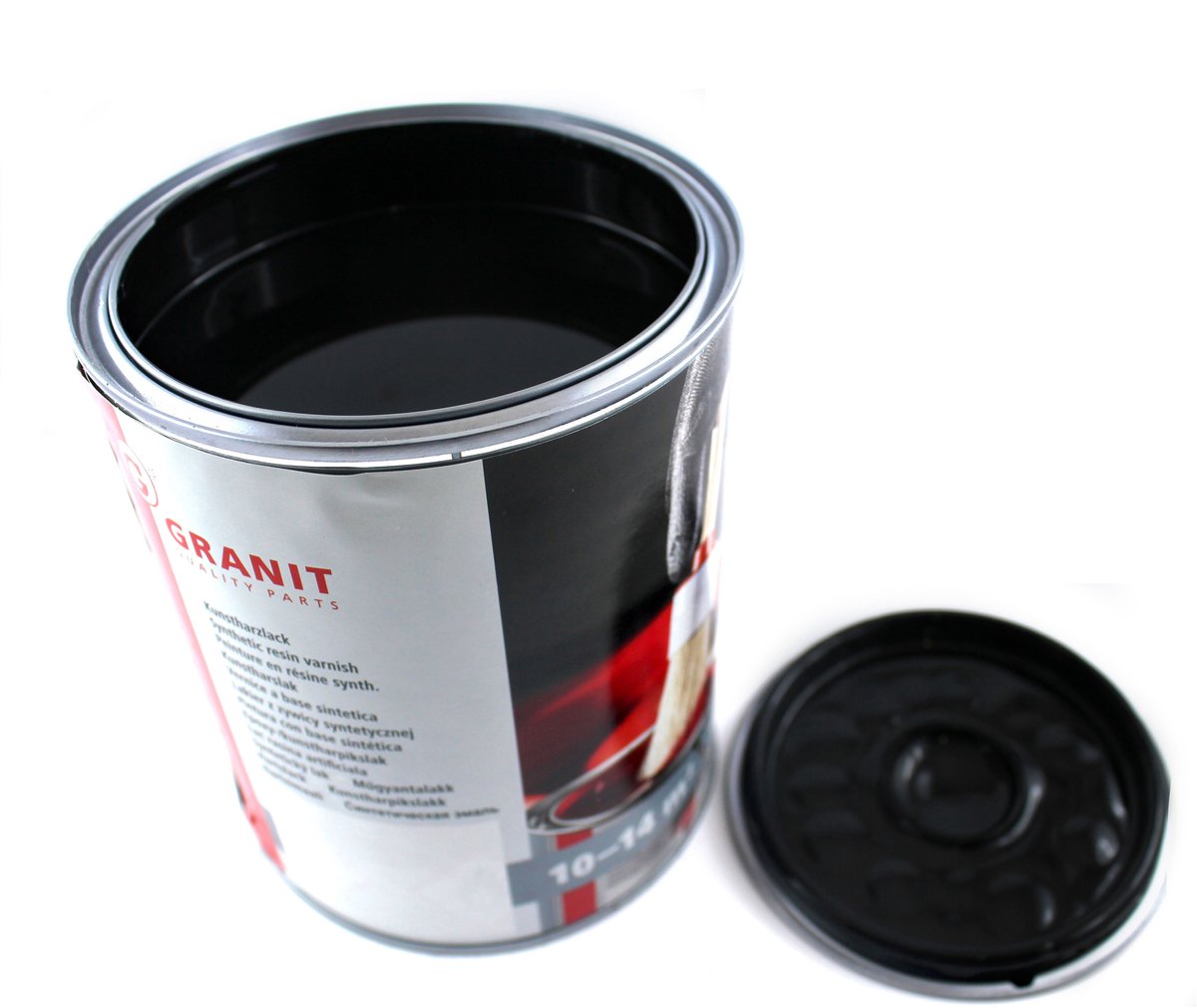 Granit - Zwarte Lak - 10 l - Synthetische Hars - Hoogglans