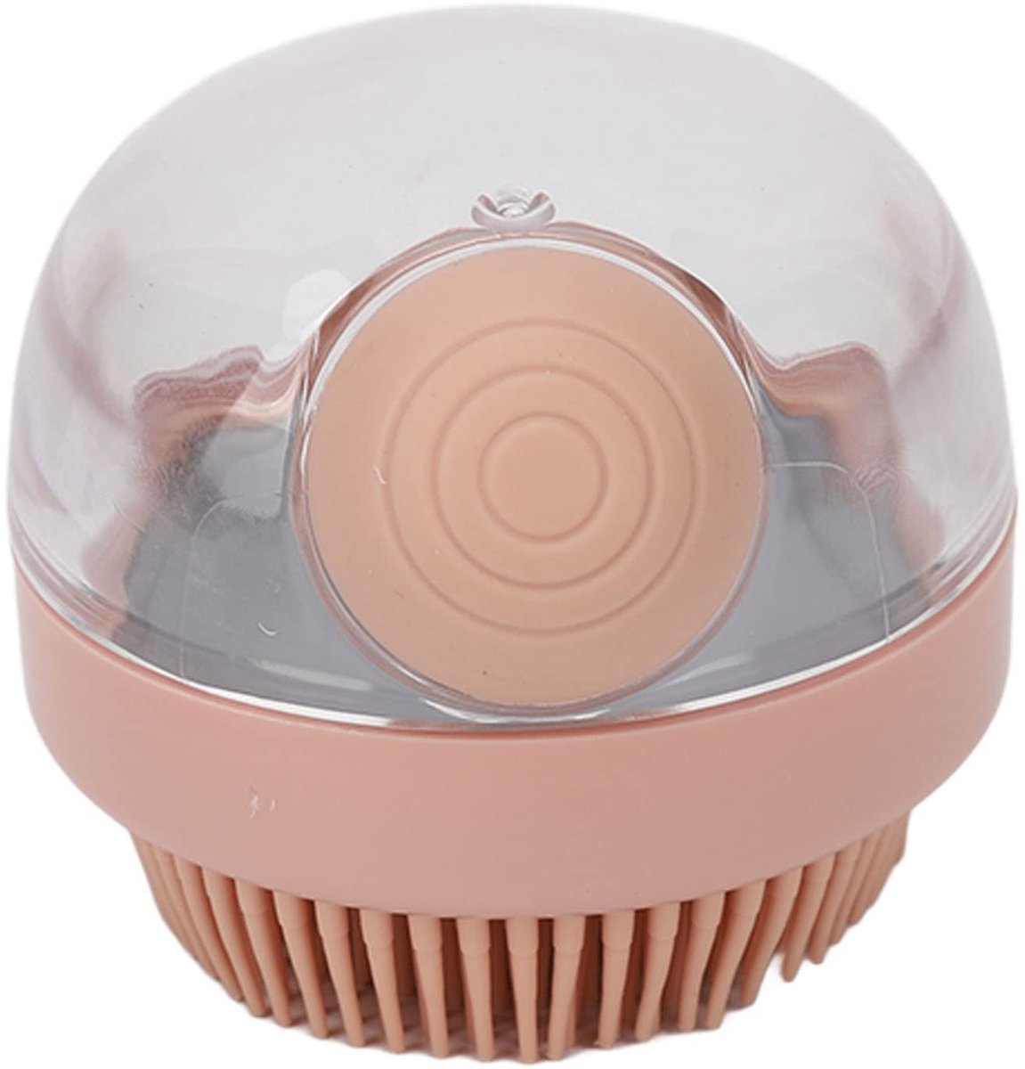 Allecto - Body Scrubber met Zeepdispenser | Exfoliërende Douche Borstel voor Gevoelige Huid | Herbruikbaar Bad Loofah