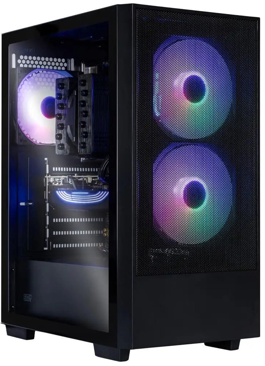 SMX Coffer - Mid Tower Behuizing ATX Tempered Glass Zwart