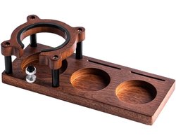 Koffie Tamper Stand - Houten, Universeel Pasvorm - 58/54/53/51 mm - Voor Koffiebereiding & Opbergen - Geschikt Voor Tampers, Distributeurs En Puckfilters